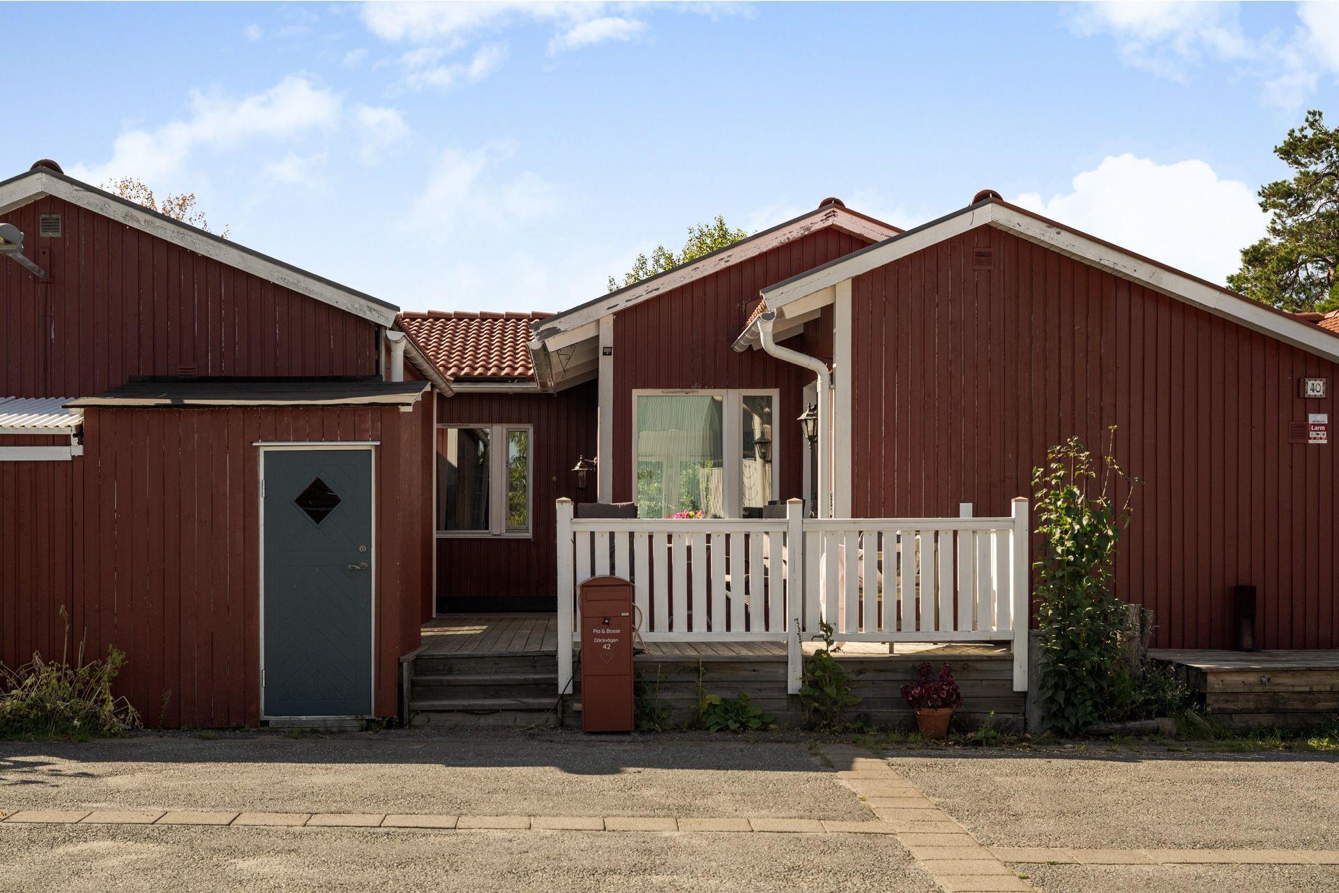 Välkommen till ett trivsamt radhus med en underbar trädgård, så fin oas på baksidan!